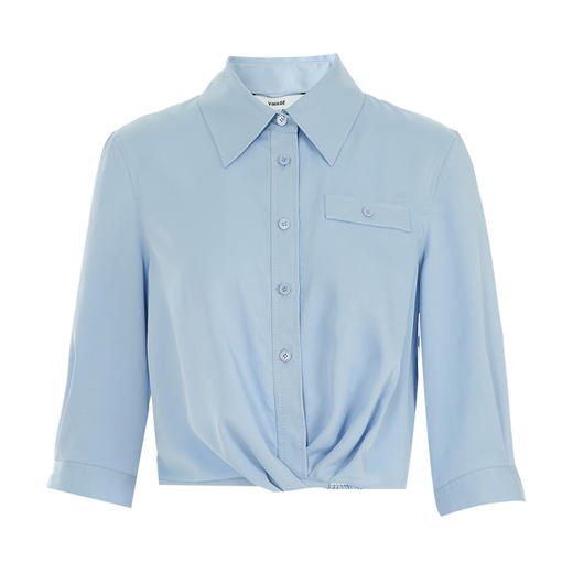 VIMAGE纬漫纪夏季新款百搭小众设计感短款衬衣衬衫V1909517 商品图6