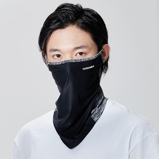【照顾脖子的口罩❗️夏季冰丝防晒面罩男士】全脸遮阳，同时保护颈部，舒适透气，遮挡紫外线，保护皮肤，防紫外线脸罩骑行运动脖套遮阳全脸护颈围脖夏日父亲节礼物新年礼盒年货礼盒 商品图5