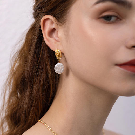 【石榴婆专享】Manreya玛芮雅巴洛克珍珠丨耳钉、耳夹、项链 商品图7