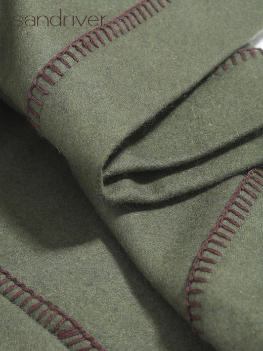 羊绒折边绣花毯 SJF95P722A（大号） 商品图3