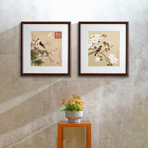 余稚 花鸟画 博物馆原版复刻画 精品实木卡纸框（付款后15天发货） 商品图2