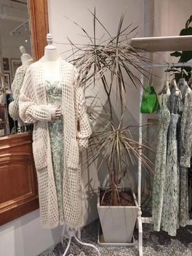 【门店同款】春季长款镂空针织开衫 150243500