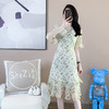 【清仓超15天不保价】奢姿2025年夏装新款大码女装减龄印花雪纺连衣裙胖妹妹V领裙子9932825535 商品缩略图2