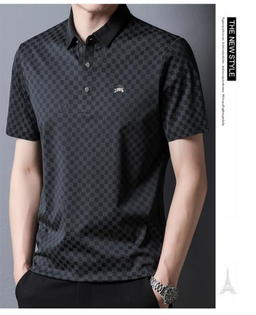 【CARTELO卡帝乐鳄鱼男士格子休闲POLO衫-9862款】低调稳重的颜色色系 方块格子设计 简约舒适而不扎眼 成熟稳重 气质充足 商品图0