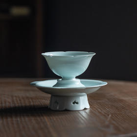 忘如斋·六孔花口盏托