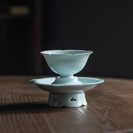 忘如斋·六孔花口盏托 商品图0