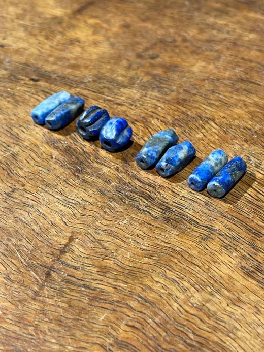 高古青金石各式散珠共八粒，顺丰包邮 商品图1