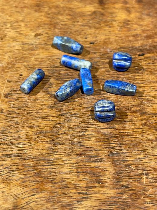 高古青金石各式散珠共八粒，顺丰包邮 商品图3