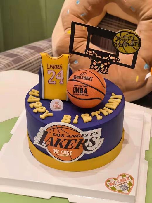 湖人科比球衣篮球蛋糕【深色色素较重】 商品图0