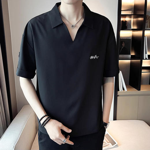 裁缝学苑MQ25短袖t恤纸样男装V领polo衫新款衬衫领上衣男款样板图 商品图2