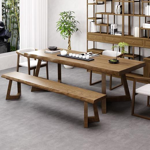 实木会议桌长桌简约现代办公桌工业风新款长条大桌子工作洽谈桌椅 商品图4