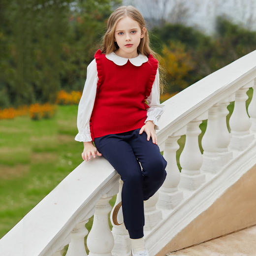 mettekids女童裤子春秋新款运动束脚裤儿童休闲长裤中大童卫裤 商品图1