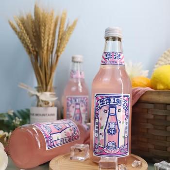 华洋1982汽水玻璃瓶碳酸饮料白桃樱花味358ml*20瓶 商品图2