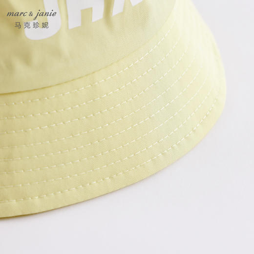 马克珍妮夏装 男女童撞色字母遮阳防晒渔夫帽 宝宝帽子230538 商品图4