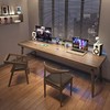全实木双人电脑桌台式办公桌子家用轻奢学习工作台长条书桌写字 商品缩略图1