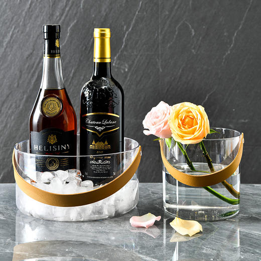 「高透PET桶！送贴纸」小冰桶冰块桶居家日用可乐啤酒冰酒桶透明野餐饮料桶颜值收纳桶 商品图1