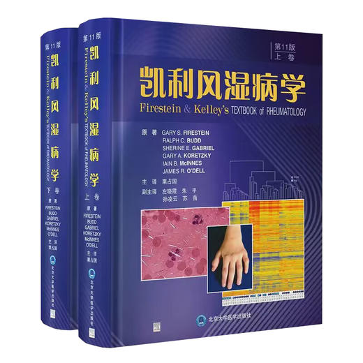 凯利风湿病学 第11版 上下卷 栗占国主译 成人儿童风湿性疾病诊断筛查治疗方法 综合全面讲解  北京大学医学出版社9787565927683 商品图1