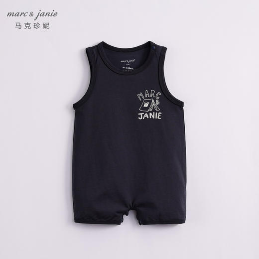 【科技凉感】马克珍妮新款夏装 男童涂鸦背心连体衣230659 商品图3
