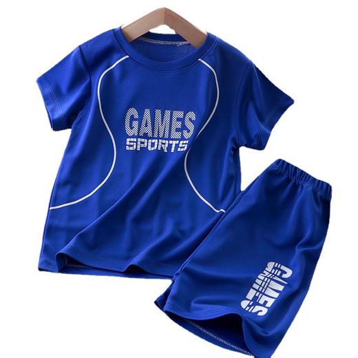 【捡漏价39/2件】新款儿童球服套装短袖短裤韩版速干衣男宝运动套装-SH中大童球服童装sh 商品图4