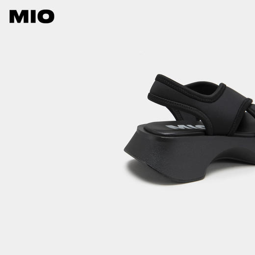 MIO米奥夏鱼嘴鞋松糕厚底沙发凉鞋时尚休闲沙滩鞋女M233130607 商品图4
