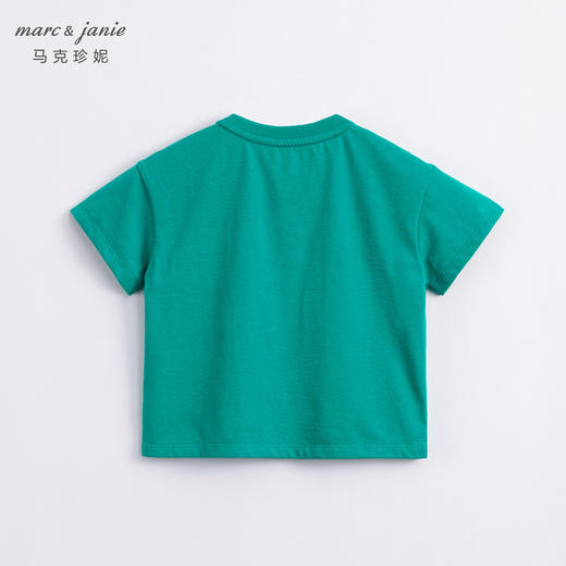 马克珍妮夏装新款 男童恐龙涂鸦纯棉短袖T恤230739 商品图1