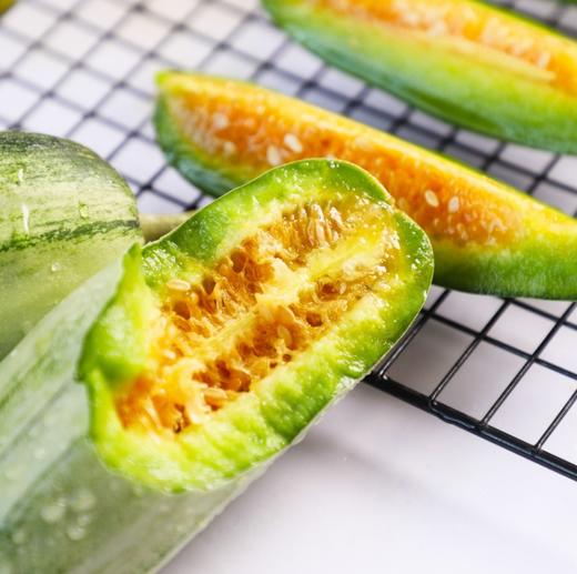 甜瓜中的愣头青 甜墩墩 挑战对青皮瓜的认知 香 脆 甜！青白相间 皮如纸薄 果肉细嫩|百里食 商品图3