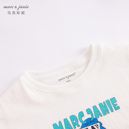 马克珍妮夏装男童手绘涂鸦纯棉休闲短袖T恤230700 商品图3