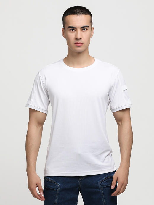 鹰爪领风COOLMAX冰感吸湿排汗柔软亲肤速干极简百搭高弹抗防晒T恤 商品图7