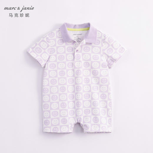 【科技凉感抗菌面料】马克珍妮夏装新款男女宝宝连体衣230677 商品图1