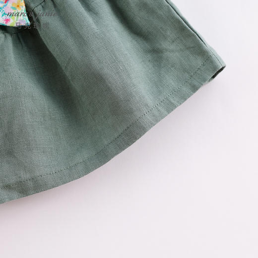 马克珍妮夏装 女童100%亚麻休闲短裤 儿童裤子230950 商品图6