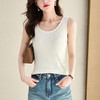 白色无袖，薄款针织背心CC-52-F20 商品缩略图6