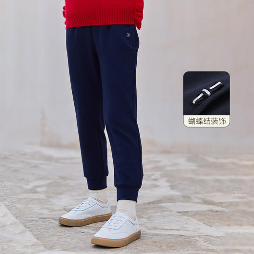 mettekids女童裤子春秋新款运动束脚裤儿童休闲长裤中大童卫裤 商品图0