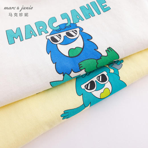 马克珍妮夏装男童手绘涂鸦纯棉休闲短袖T恤230700 商品图4