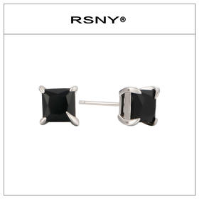 RSNY链条黑玛瑙耳钉#1506