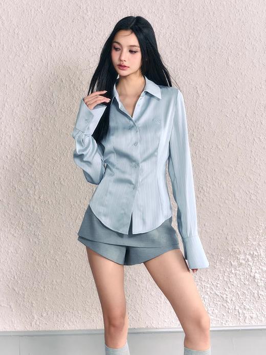AGAM A416281 缎面收腰衬衫 商品图0