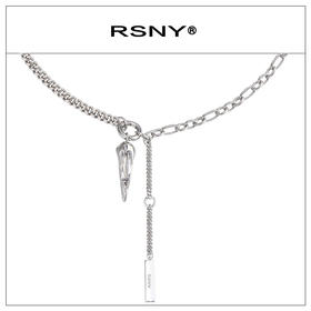 RSNY MEN骨骼前扣式男士项链#1390