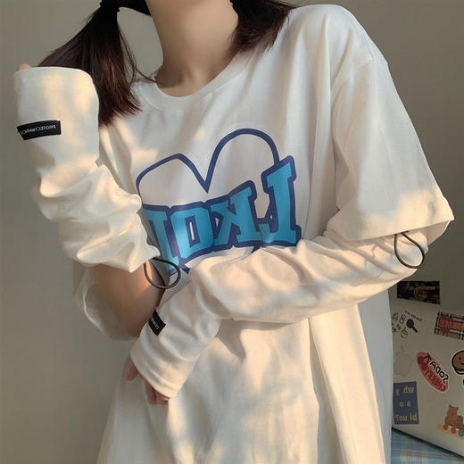 可调节绿色袖套防晒冰袖女宽松手护臂骑行夏季天户外防晒手套长款 商品图4