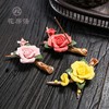 陶瓷玫瑰牡丹荷花香插小茶宠家用客厅香薰线香茶室摆件莲花 商品缩略图4