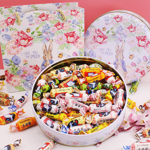 【怀旧童年经典 时光闷不吭声】大白兔奶糖礼盒装，儿童牛奶糖果小零食，精致包装节日送女友创意情人节礼物 商品图0