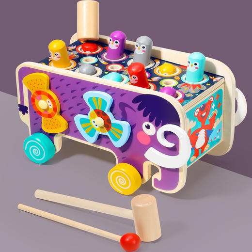 【打地鼠多功能玩具亲子互动】休闲趣味玩具婴幼儿童蒙氏早教益智木玩具 商品图10