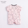 【凉感抗菌】马克珍妮夏装 女宝宝猫咪短袖连体衣230671 商品缩略图1