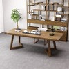 实木会议桌长桌简约现代办公桌工业风新款长条大桌子工作洽谈桌椅 商品缩略图0