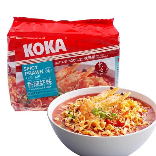 新加坡KOKA快熟宽面香辣虾味425g 商品图2