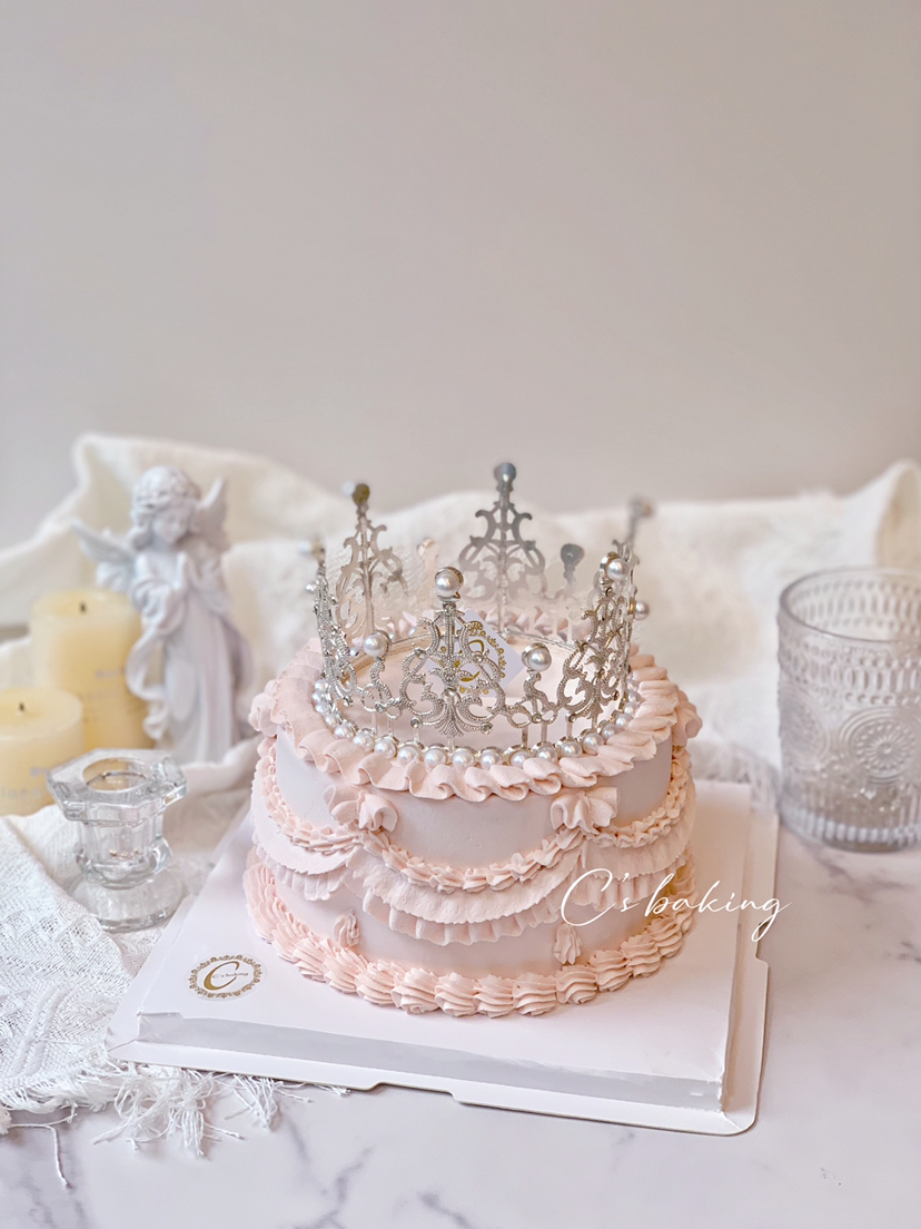 #复古蛋糕 #女神蛋糕 #公主皇冠 忌廉蛋糕（默认自提，收费配送请联系客服）