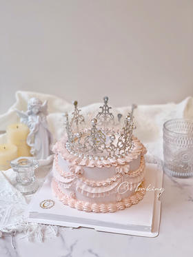 #复古蛋糕 #女神蛋糕 #公主皇冠 忌廉蛋糕（默认自提，收费配送请联系客服）