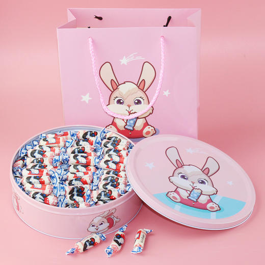 【怀旧童年经典 时光闷不吭声】大白兔奶糖礼盒装，儿童牛奶糖果小零食，精致包装节日送女友创意情人节礼物 商品图1