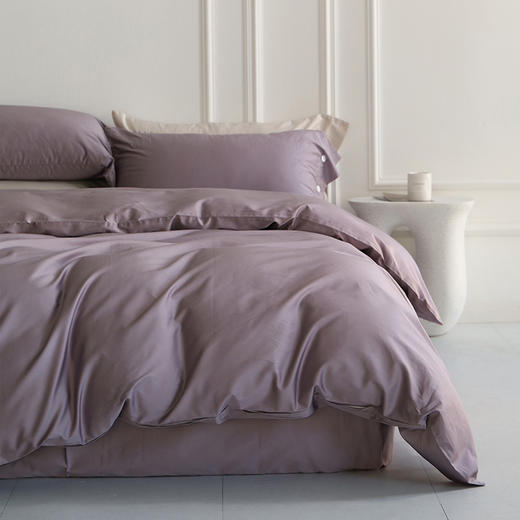 法国ELLE DECO 100S纯色刺绣四件套 正单全棉活性纯色100支新疆长绒棉全年适用 商品图1