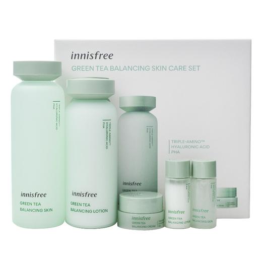 韩国 Innisfree/悦诗风吟绿茶平衡舒润水乳套装  版本随机发 商品图0