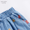 马克珍妮夏装新款 女童纯棉无感印花防蚊裤 儿童薄款牛仔裤230793 商品缩略图3