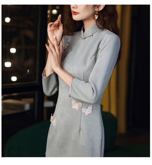 裁缝学苑AG134 复古改良旗袍纸样连衣裙服装纸样女装服装打版裁剪 商品图7